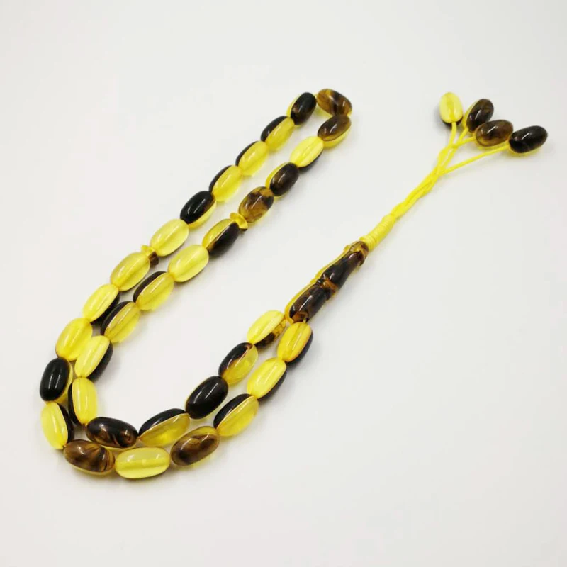 Ambers Tasbih 33 мусульманские четки полимерные бусины исламский Misbaha Mastkhan новый стиль