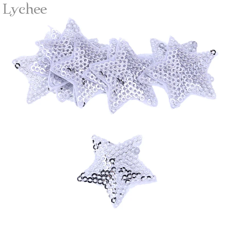 Патчи с блестками Lychee Life 10 шт. железные патчи для одежды аксессуары шитья | Дом и
