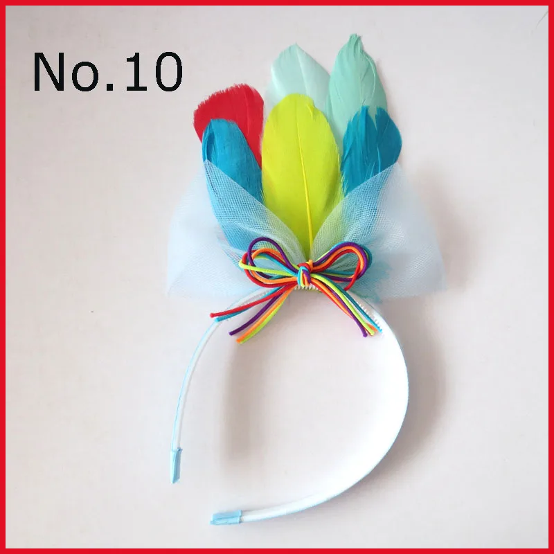 50 BLESSING Girl DIY Popular Feather Headband Net Yarn Hair Bow Baby Wholesale | Аксессуары для одежды