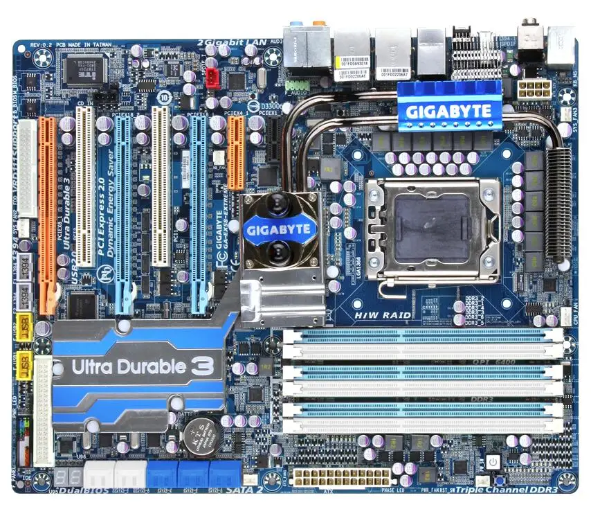 Для Gigabyte GA-EX58-Extreme оригинальная б/у настольная материнская плата EX58-Extreme X58 Socket LGA 1366 DDR3 в продаже