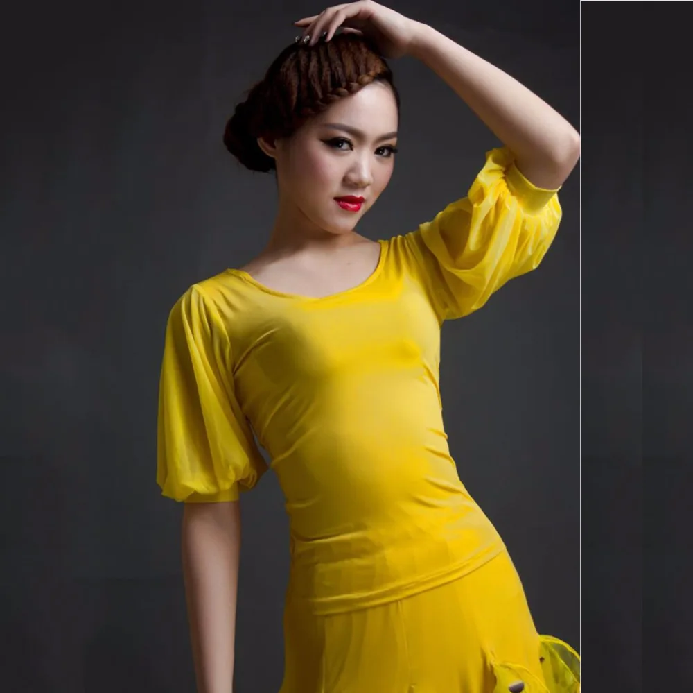 2017 популярные женские Современные топы для танцев разные цвета с коротким