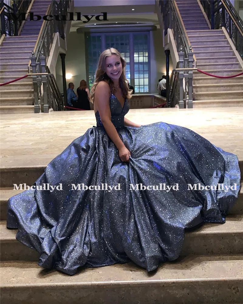 Блестящее бальное платье Mbcullyd с блестками платья для выпускного вечера 2020