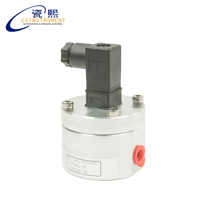 

0.5~100 L/h flow Range 0.5% High Accuracy 32Bar pressure and Aluminium Material thread connection Water treatment flow meter