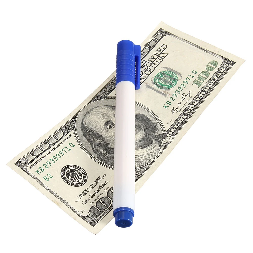 Тестер банкнот ручка поддельная кованая валюта деньги банкнота ручка проверки детектор тестер маркер магический детектор денег ручка 3 цвета