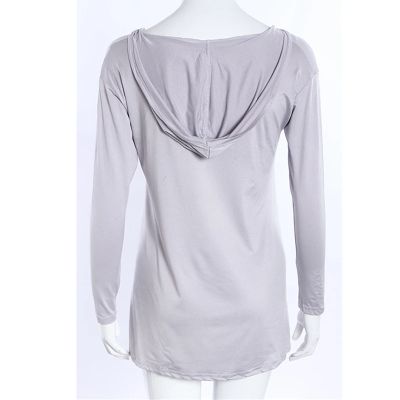 Для женщин футболка с длинными рукавами Осень 2016 повседневное v образные вырезы