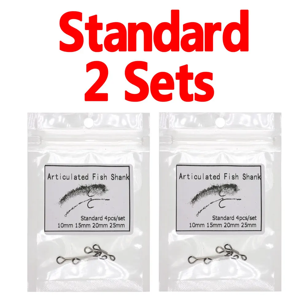 Standard 2 Sets 2 комплекта приманка рыба большая рыба рыболовные наживки шарнирная рыбий позвоночник хвостовик для мухозавязывания стример - Цвет: Standard 2 Sets