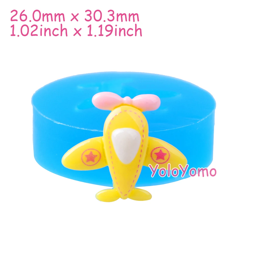 F066YL 30 3 мм Самолет Гибкая силиконовая форма Форма Sugarcraft помадка торт Топпер смола
