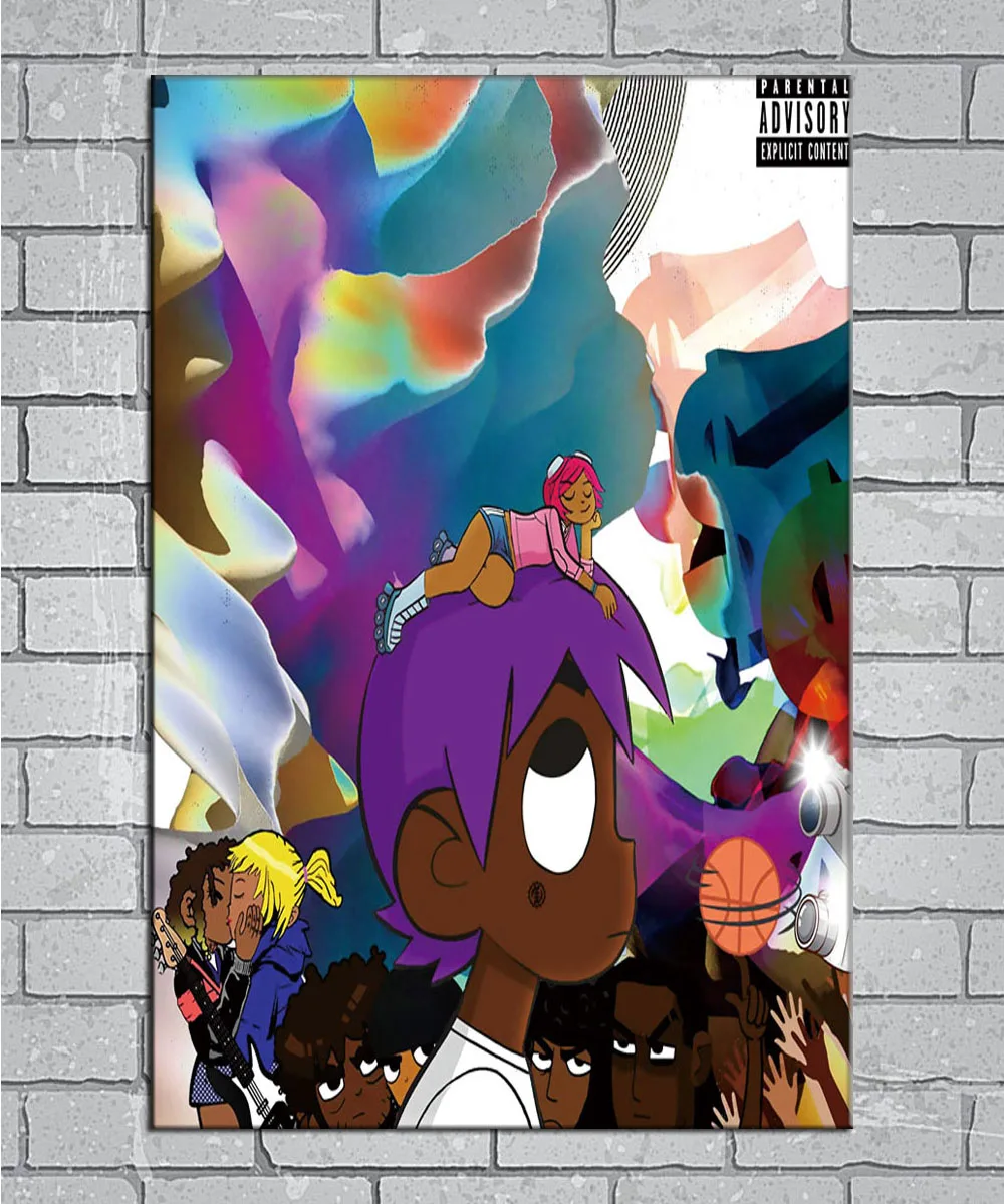 N1035 Lil Uzi Vert Rap чехол для музыки светильник лый холст постер на заказ Настенный