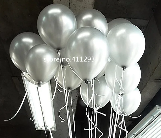 Шары воздушные металлические с жемчугом 20 шт./лот 2 г|pearl balloons|ballons metallicpearl ballons |