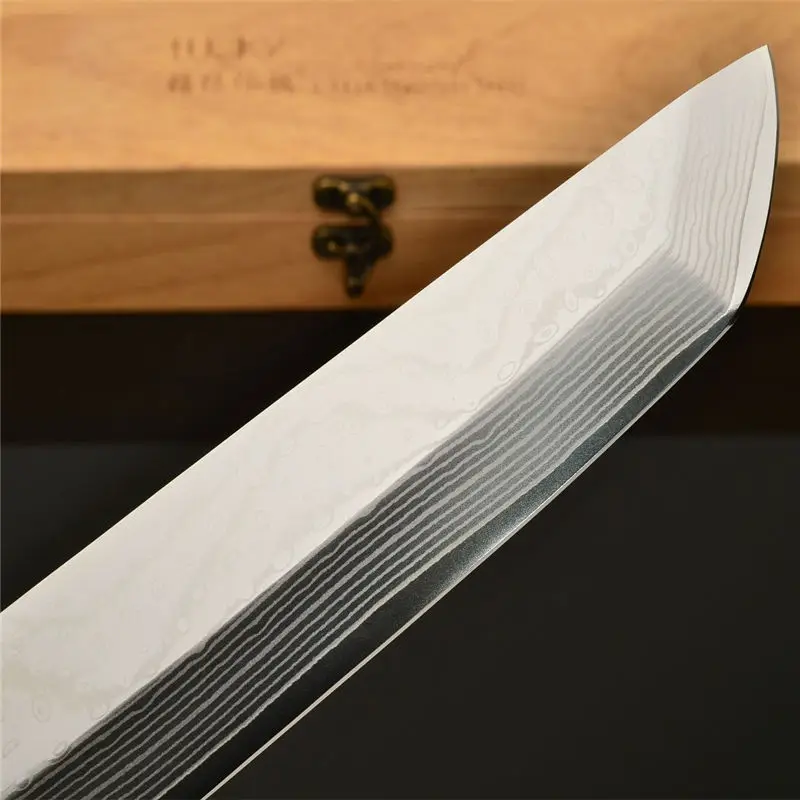 30 см нож для мясника сашими VG10 ядро Дамасская сталь эбеновая ручка лосось сырой