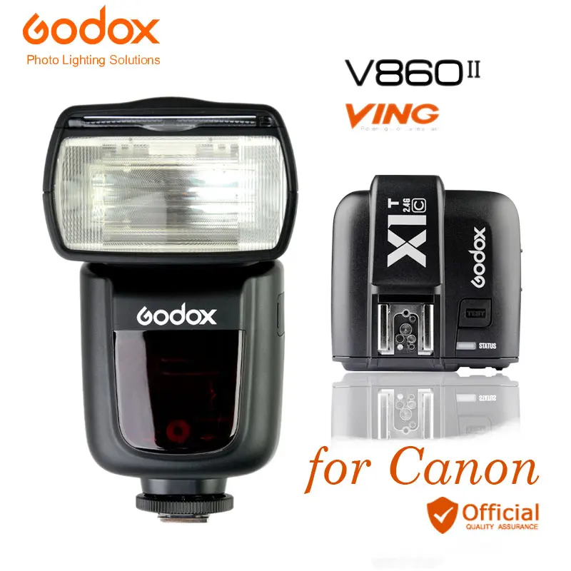 Godox V860II C Speedlite HSS 1/8000s TTL беспроводной + триггер передатчик вспышки для Canon 5D 6D 7D Mark ii