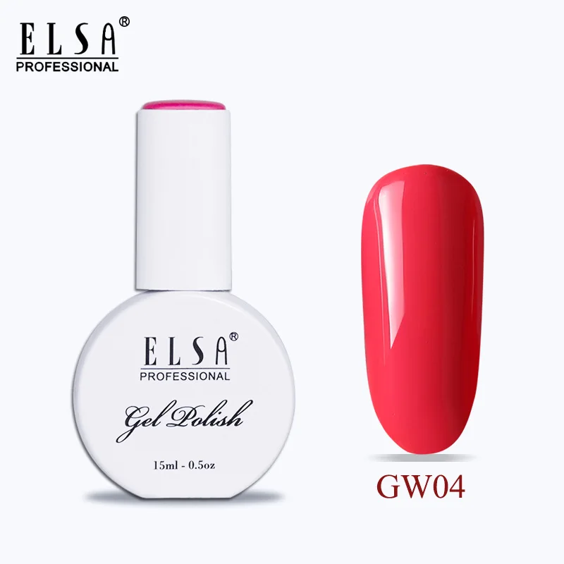 GW04 Elsa 15 мл Гель-лак для ногтей для маникюра Полупостоянный Vernis верхнее покрытие УФ светодиодный Гель-лак замачиваемый для ногтей художественный Гель-лак для ногтей - Цвет: GW04
