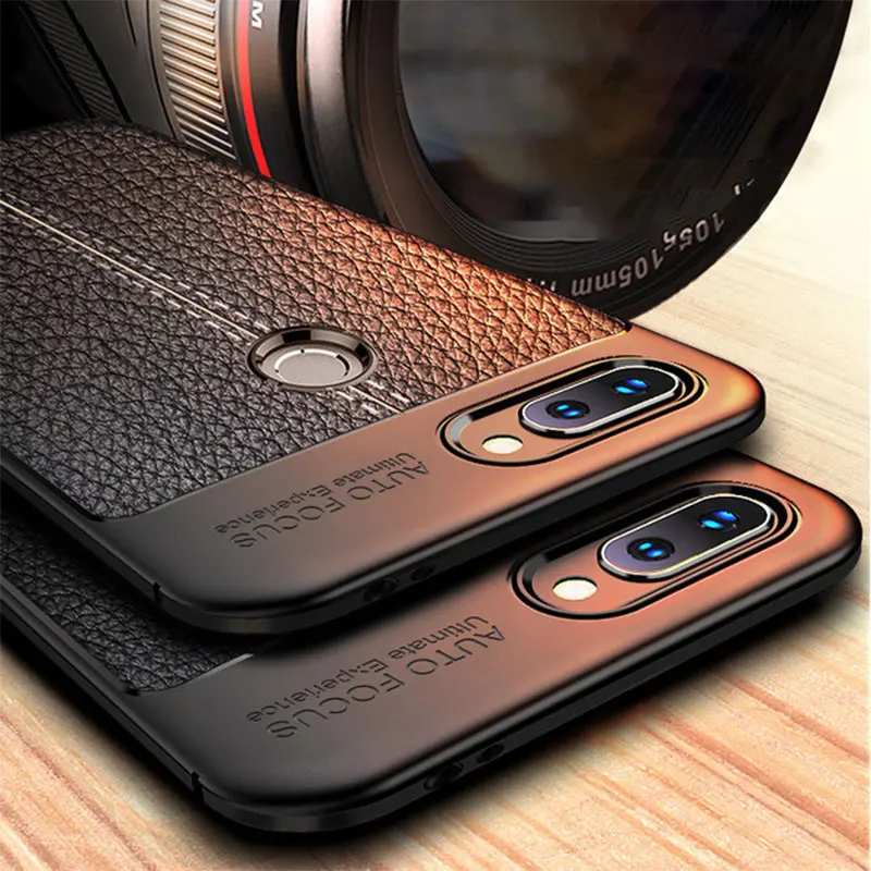 Для huawei P Smart чехол P Smart Cover противоударный кожаный бампер прочный Чехол из термополиуретана и силикона для huawei P Smart