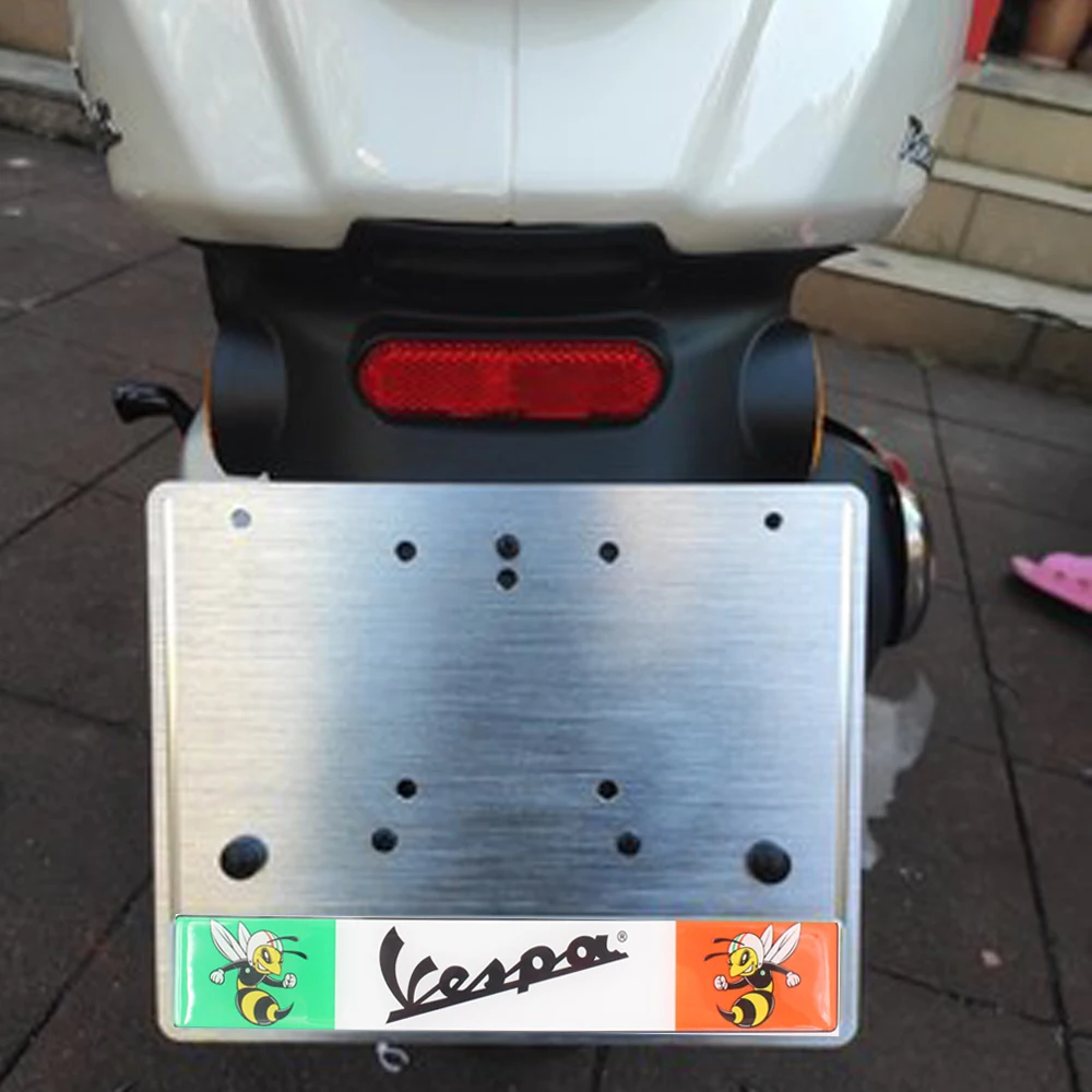 Рамка держателя номерного знака для всех моделей Vespa GTS LX LXV Sprint Primavera 50 125 250 300 300ie S