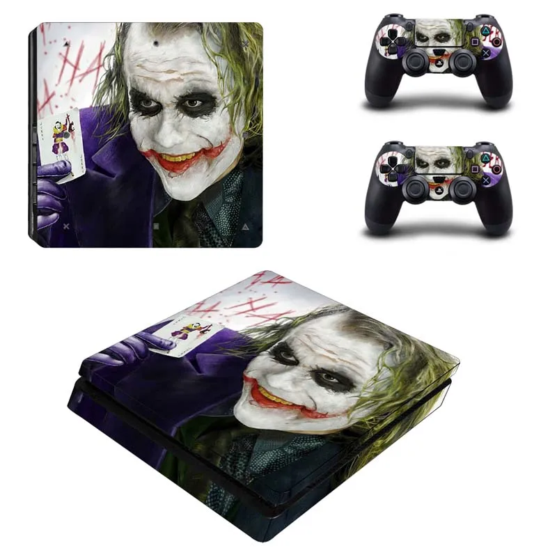 Джокер PS4 тонкий стикер наклейка для Sony PlayStation 4 тонкая консоль и 2 контроллера