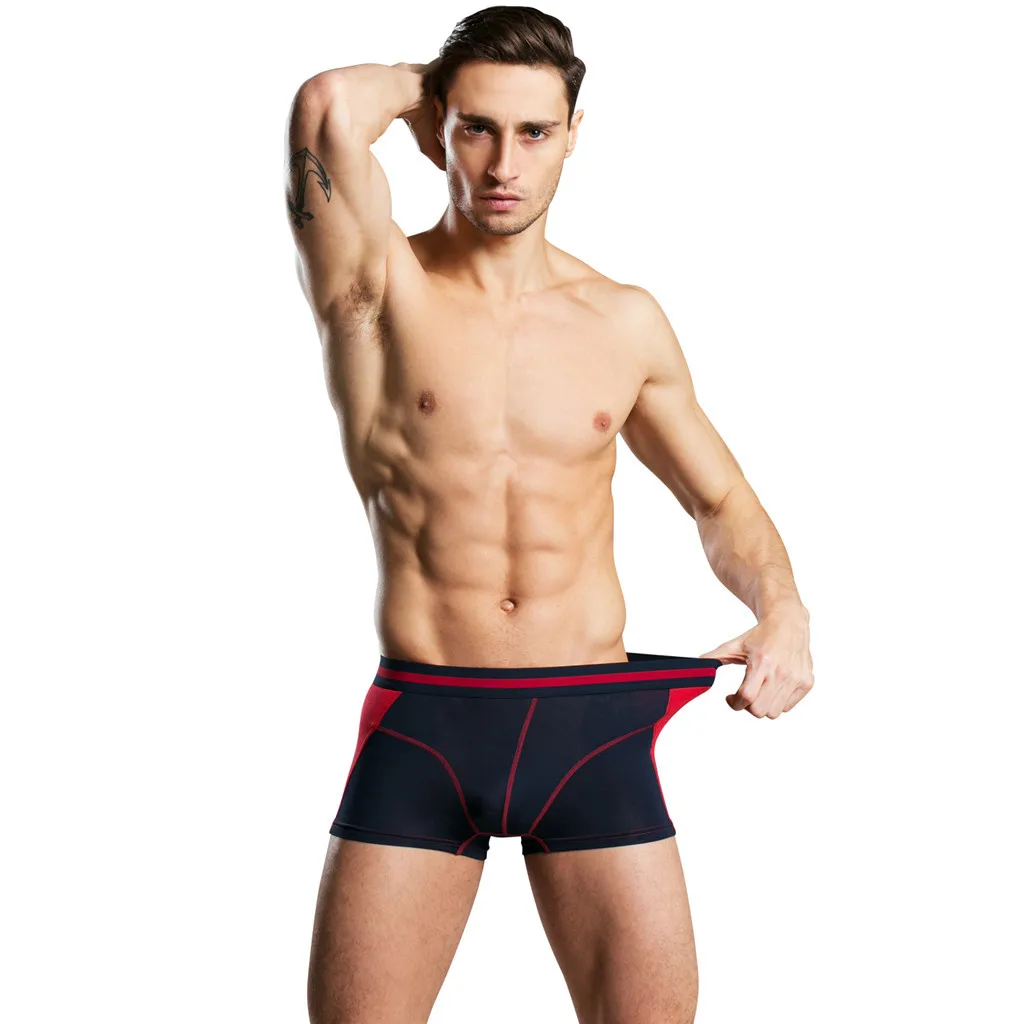 Мужское нижнее белье 2019 боксеры сексуальные однотонные удобные здоровые 95%