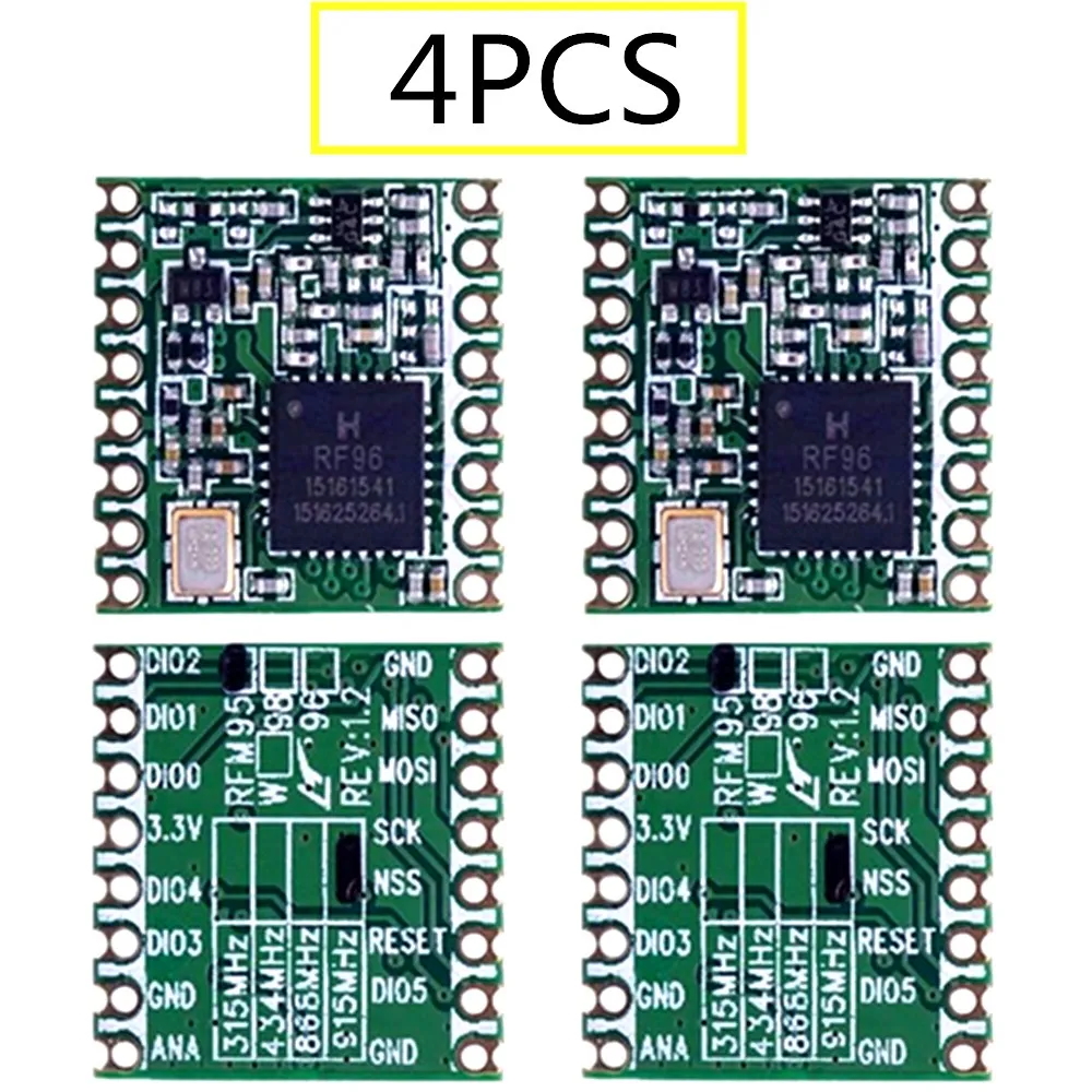 4 шт. RFM95 RFM95W 868 МГц 915 868MHz LoRaTM беспроводной трансивер SX1276|Запасные части| |