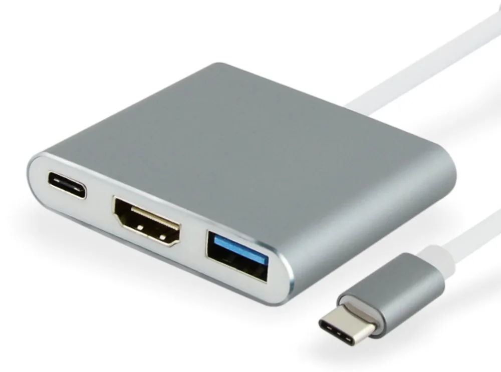 5 шт. Type C USB 3 1 to 4K HDMI USB3.0 адаптер 3in1 концентратор для Apple Macbook