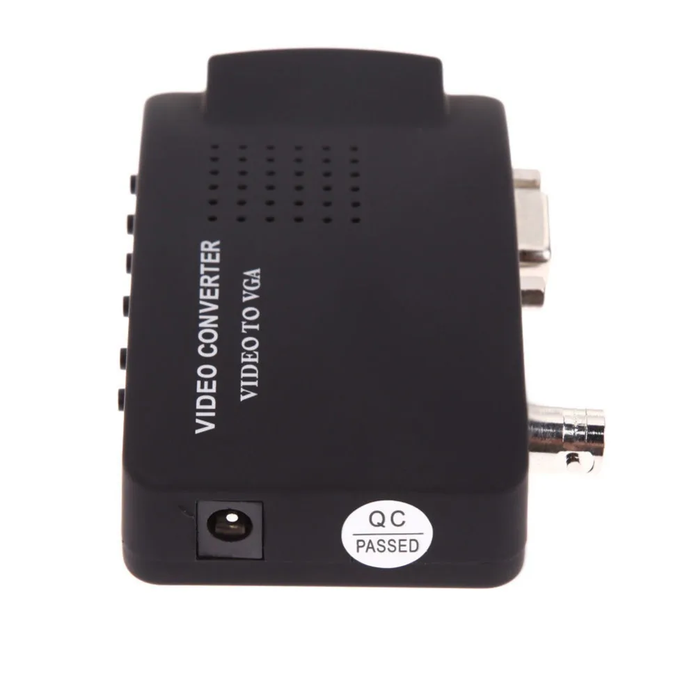 BNC to VGA Video Converter Composite S-video Input PC Out Adapter Digital Switch Box 1080P For Macbook MAC |