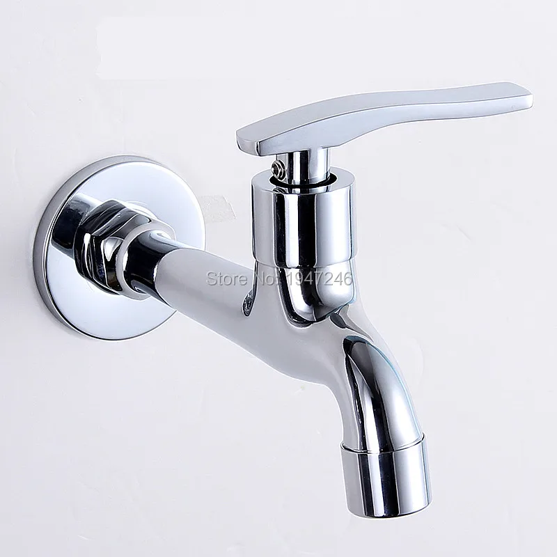 

Chrome Copper single cold water tap long mops-4 old ordinary faucets MOP tub