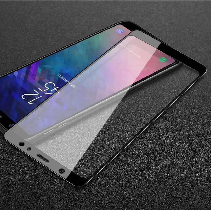 3D закаленное стекло для Samsung Galaxy A9 Star lite Полное покрытие экрана Взрывозащищенная