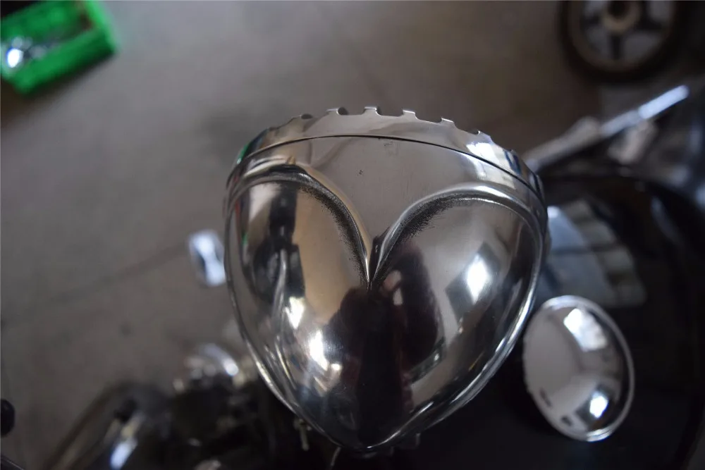 Черный винтажный старинный стиль Chopper Мотоцикл поплавок фара уличная Крыса