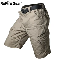 summer militar waterproof tactical cargo shorts men camouflage army military short male pockets cotton rip stop casual shorts