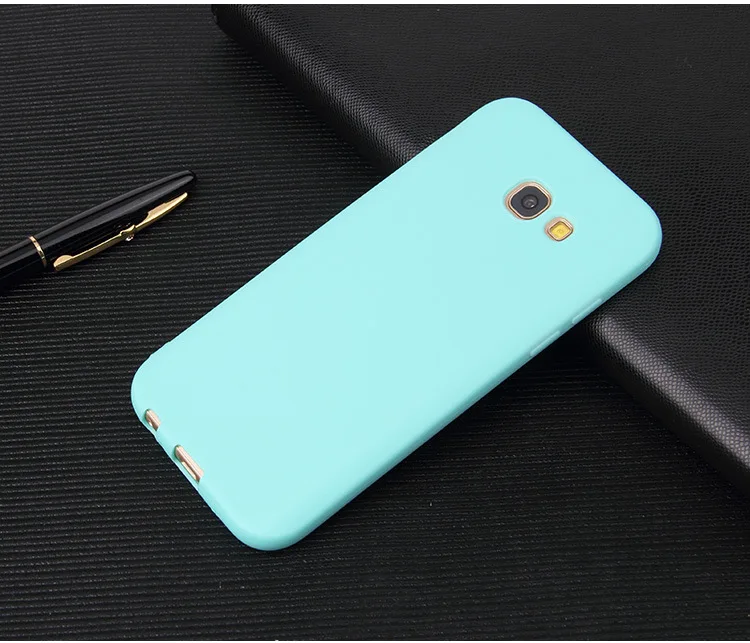 THREE-DIAO ультра тонкий Матовая силиконовая крышка чехол для samsung Galaxy A5 A3 A7 A310 A320 A510 A520 A710 A720 мягкий чехол