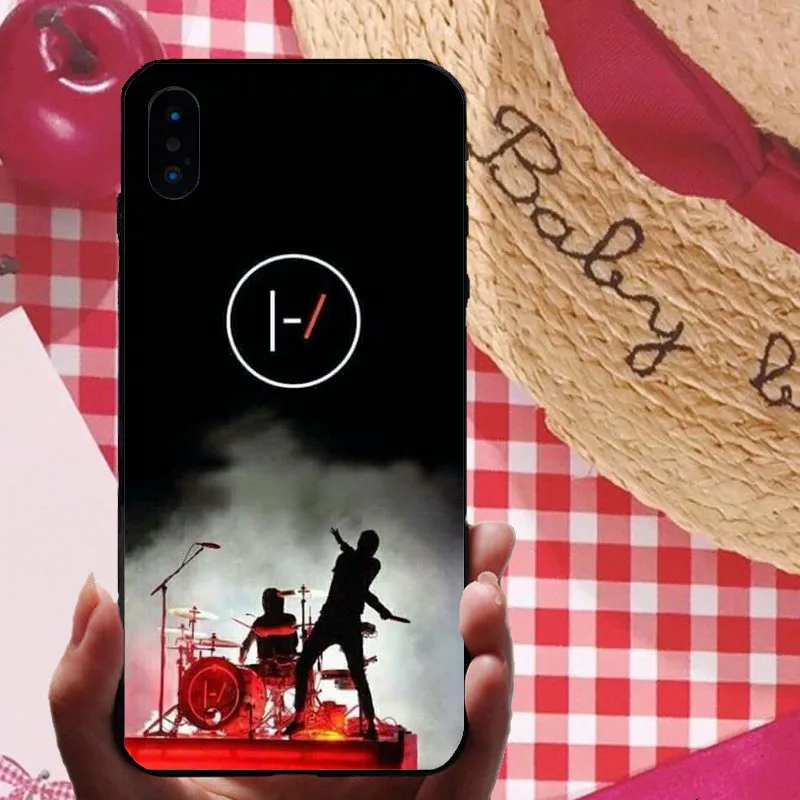 TPU Черный мягкий чехол для телефона Twenty One Pilots для iphone XS MAX XR 7 8 8plus 6s X Fundas 21 Band collage Coque Fundas Shell Capa - Цвет: TPU