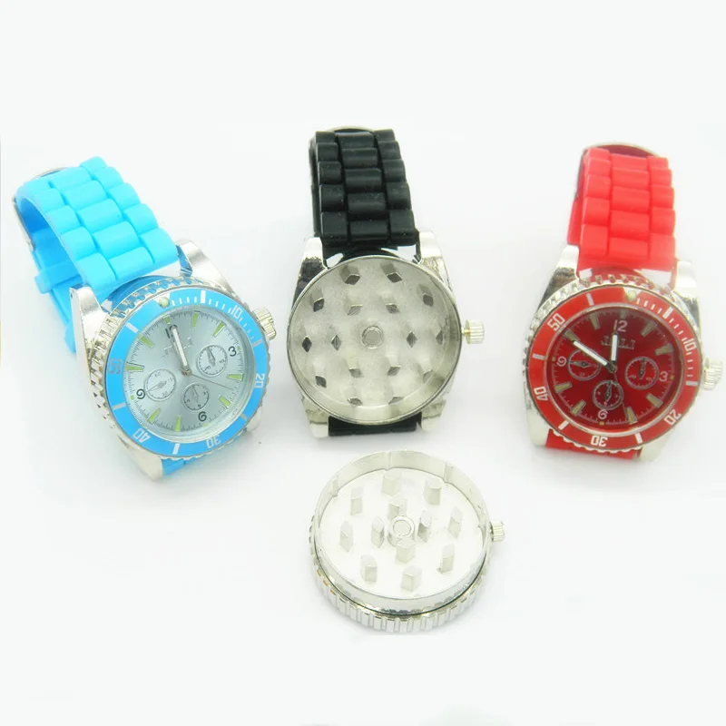 Металлические наручные часы травы Специи сигары Табак Точильщик курительная