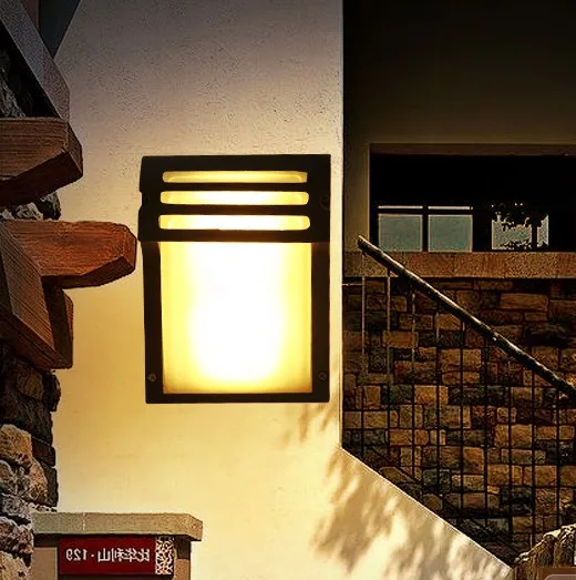 

Simple Loft Style LED Wall lamp Outdoor Waterproof Garden Light Fixtures Aluminum Glass Wall Lights Industrial Vintage Lighting