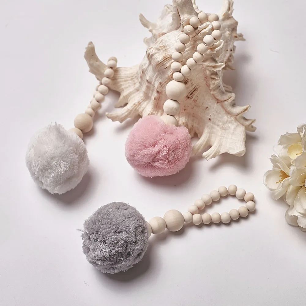 2017 скандинавские украшения для детской комнаты деревянные бусины шар с