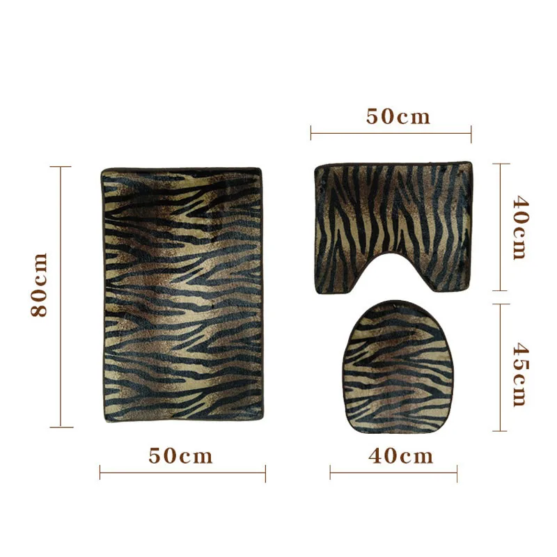 Новый стиль 3 шт напольный коврик для туалета набор нескользящий фланелевый