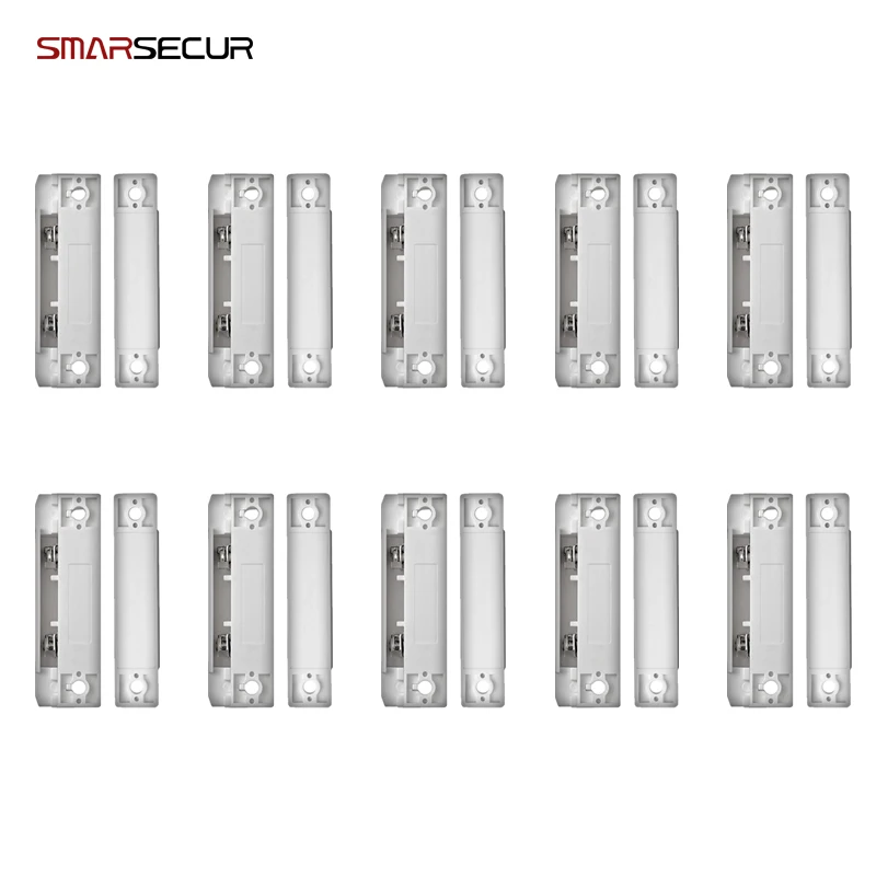 MC-31x10PCS MC-31, 10 шт., проводной датчик двери, окна, магнитный переключатель для KERUI, система домашней сигнализации, детектор, закрывающий дверь, NC - Цвет: MC-31x10PCS