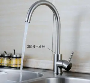 304 кухонный кран из нержавеющей стали, одиночное отверстие, блюдо для овощей, кран torneira, смесители, вращение на 360 градусов, неэтилированные краны, кран для раковины