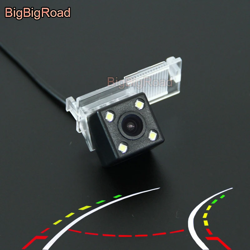 

BigBigRoad Car Intelligent Parking Tracks Camera FOR Citroen C2 Hatchback / DS3 / Elysee Car Back Up Reverse Rear View Camera
