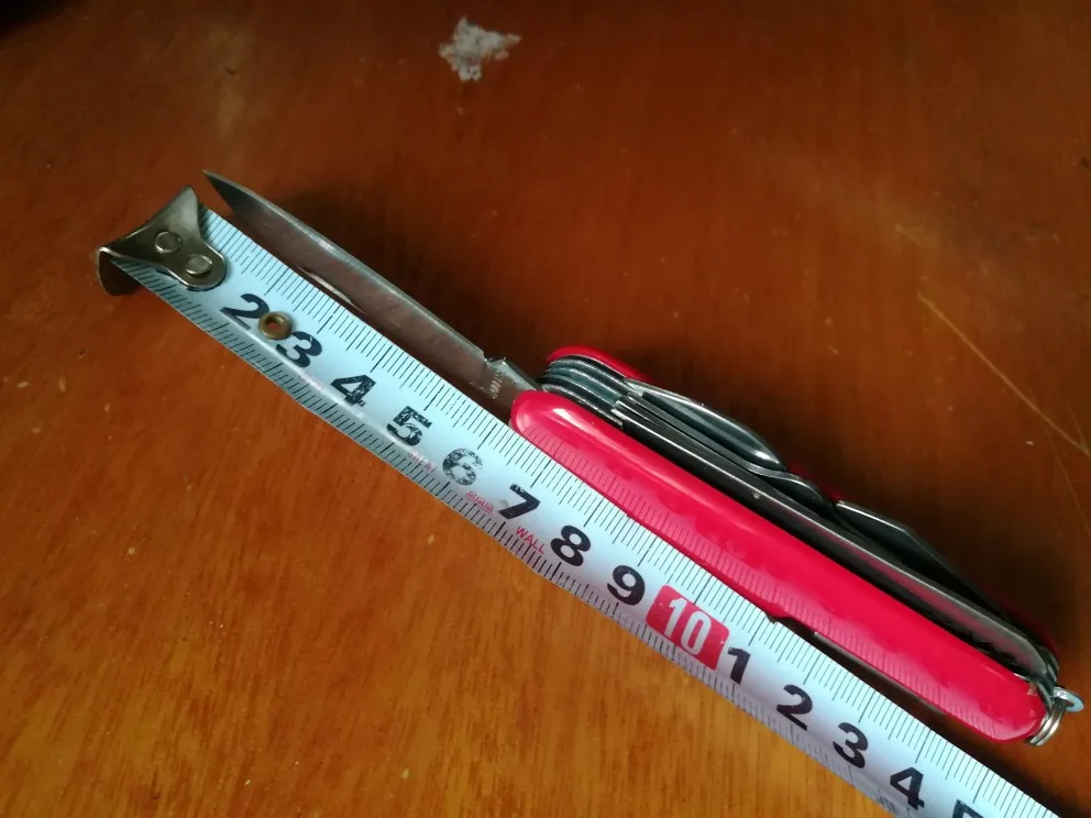 Красный карманный нож из нержавеющей стали 91 мм многофункциональные складные