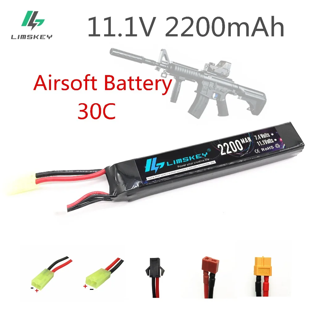 Limskey 11 1 V 2200mAh 30C Max 60C 3S мини страйкбольный пистолет радиоуправляемая модель