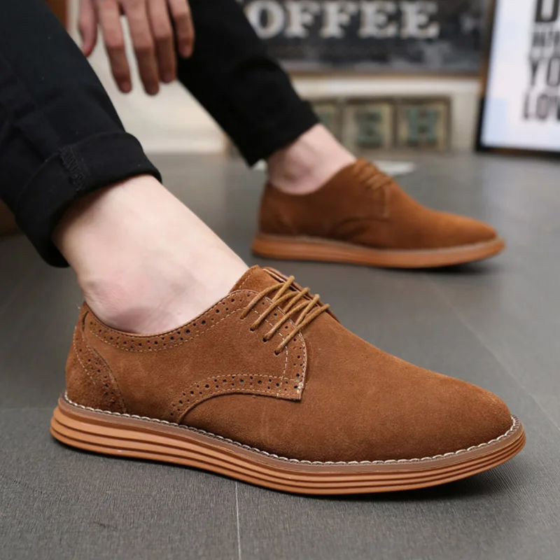 LAKESHI New Sneakers Men Shoes Casual Fashion Comfortable Brogue Lace Up Loafers For Male Adult Size 47 | Обувь