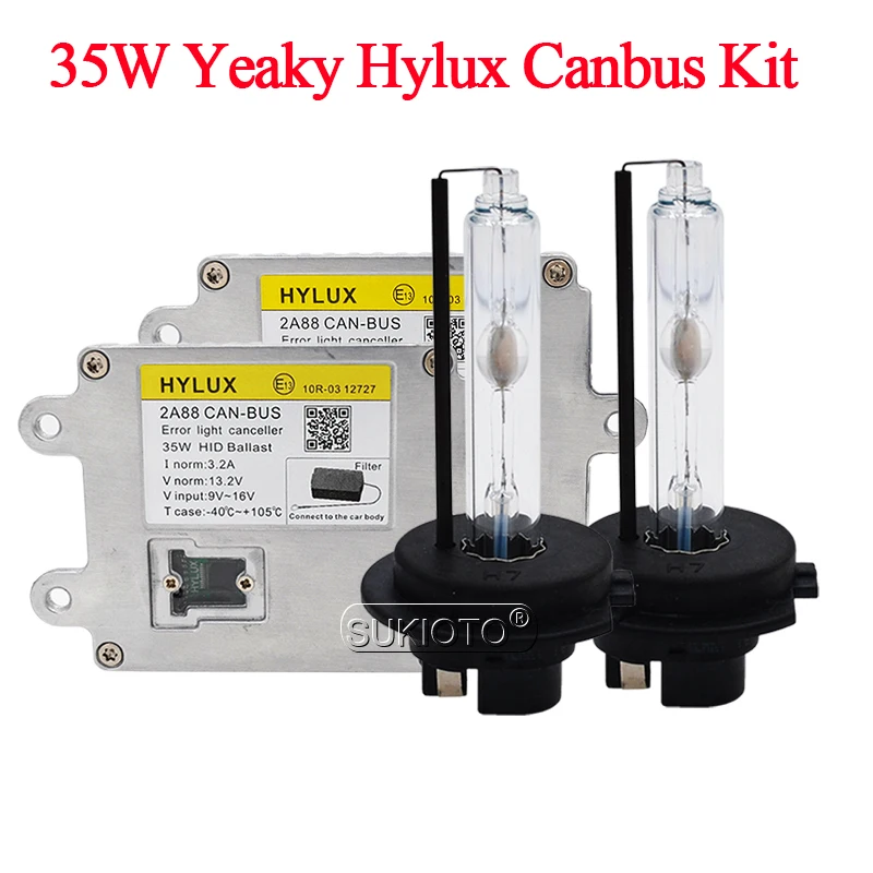 SUKIOTO AC 35 вт шина can HID ксеноновый комплект Yeaky H1 H11 HB3 HB4 D2H H7 ксеноновая лампа 4500K 5500K