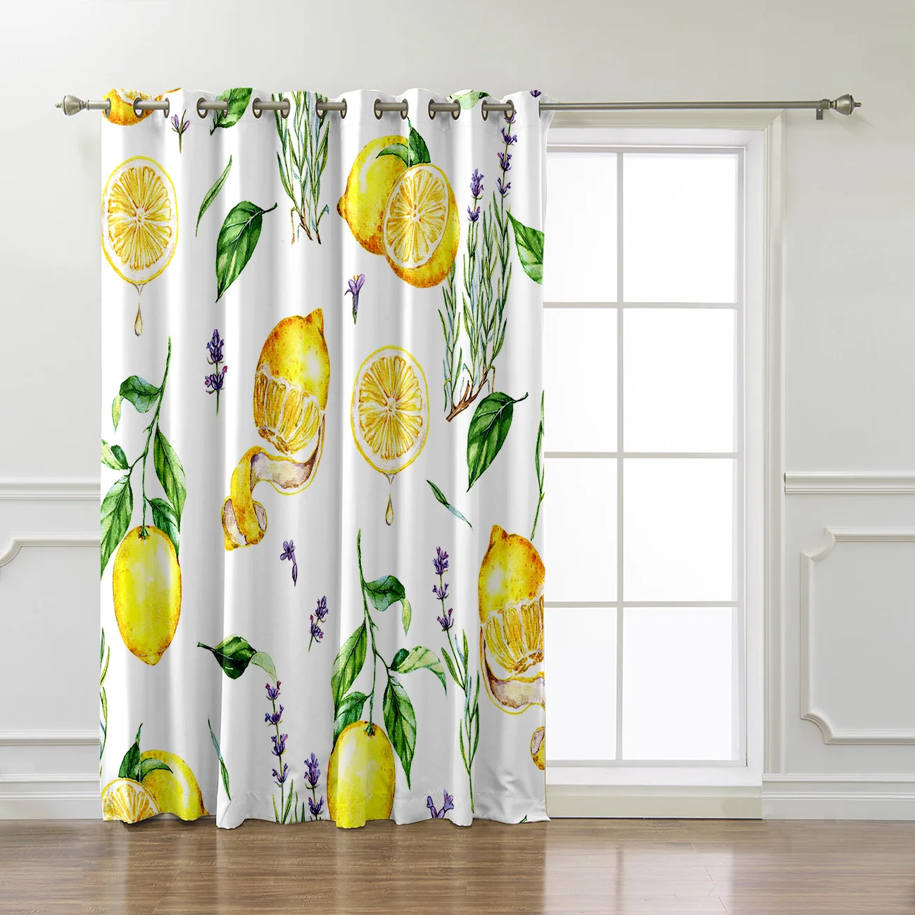Фруктовые желтые акварельные лимонные оконные шторы занавески для комнаты
