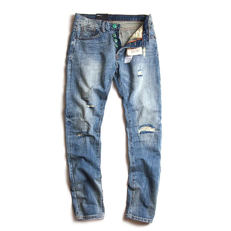 2017 известный высокое качество джинсы мужчины марка мода твердые тонкий fit