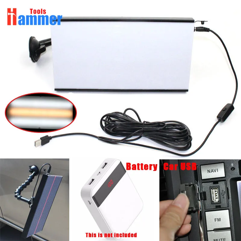 vender Conjunto De Reparação De Amassados Automotivos, Luz Led Sem Pintura, Usb, Para Remoção De Amassados