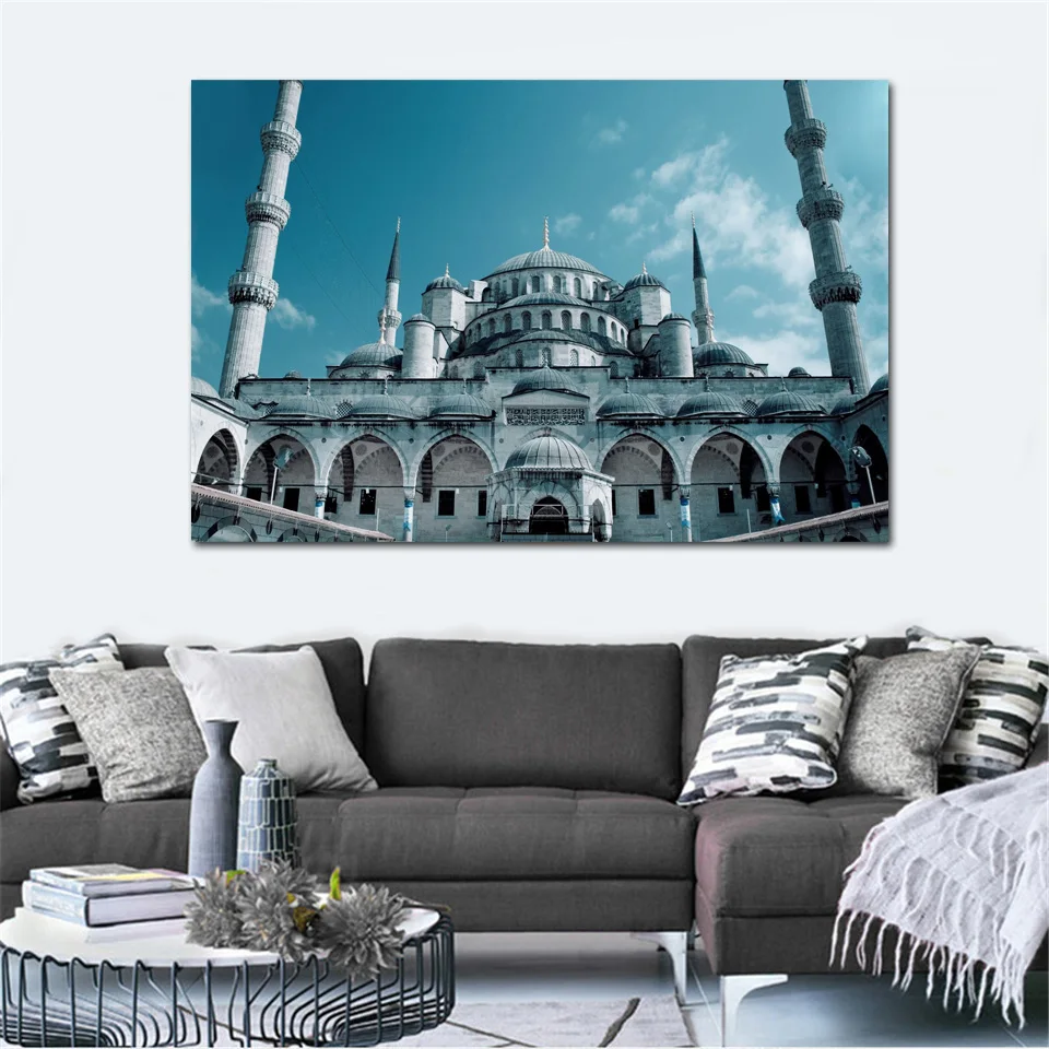 Sultan ahmed mosque classis building landscape тканевый постер для гостиной дома стены декоративные