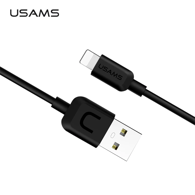 USAMS usb кабель для осветительного кабеля iPhone 8 plus 2A USB зарядки данных X 6s Phone SE 5s
