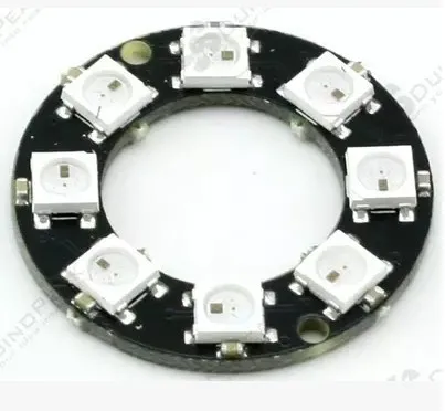 8-канальный светодиодный круговой светильник WS2812 5050 RGB встроенная полноцветная