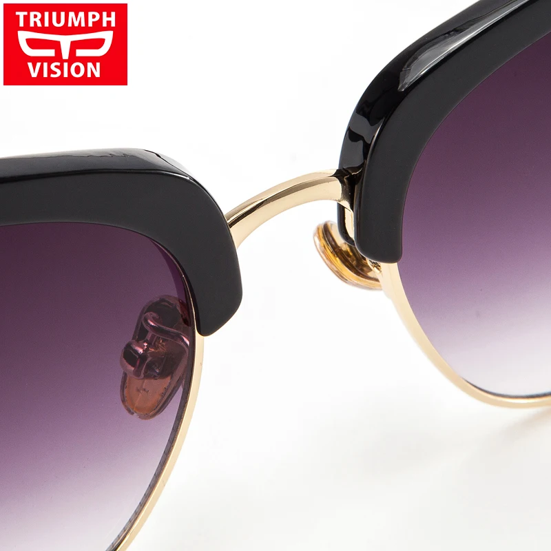Женские Полуободковые очки TRIUMPH VISION трендовые Квадратные Солнцезащитные