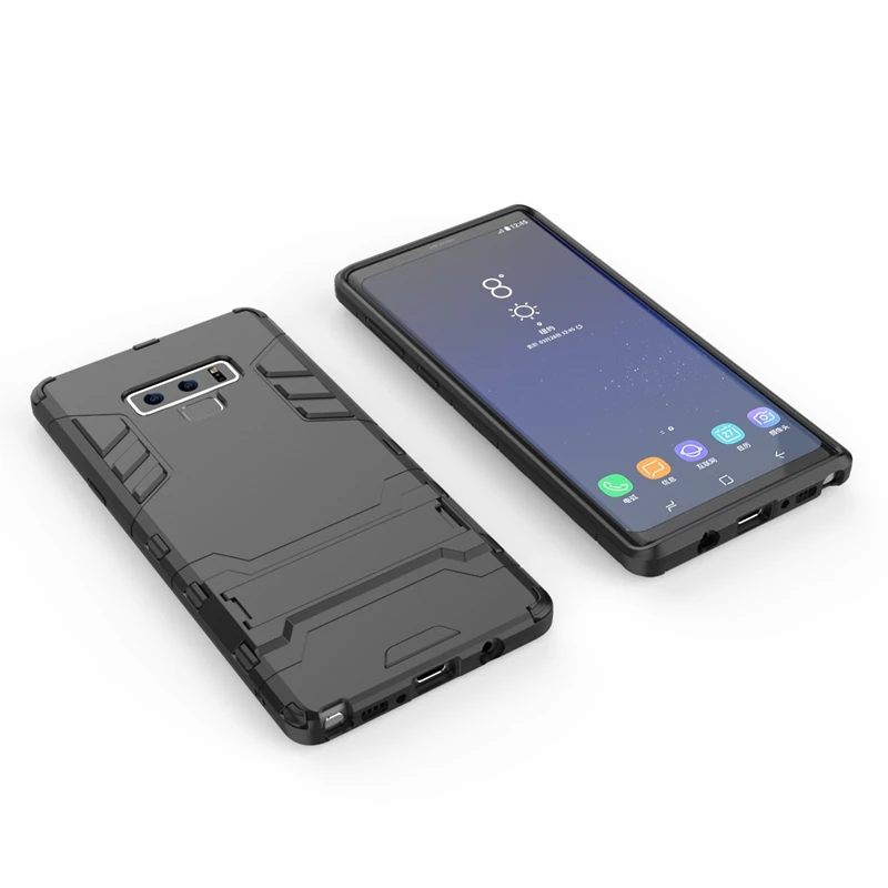 UPaitou Case For Samsung Galaxy Note 9 Hybrid TPU PC Iron Man Armor Shield Holder Stand Cover for Note9 |