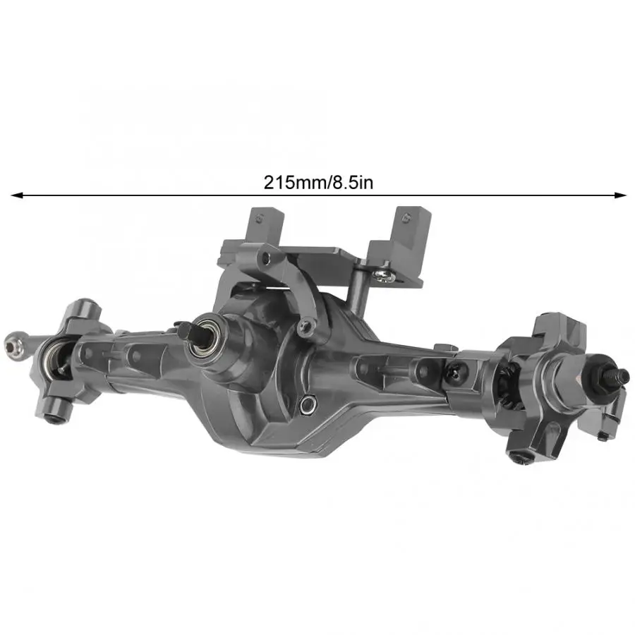 Front Axle Радиоуправляемая машина металлическая передняя ось/задняя ось в сборе для HSP 94180/RGT 18000 1/10 гусеничного типа грузовик RC игрушки аксессуары Запчасти - Цвет: Front Axle
