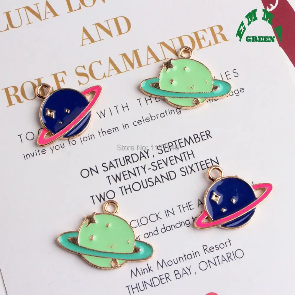 Серьги с синей эмалью 26 мм 10 шт.|accessory charm|charm charmcharm pieces |